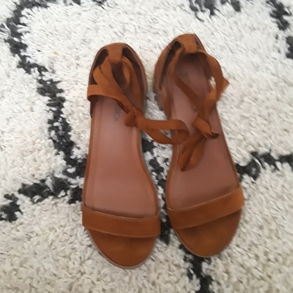Lovesick suede lace up sandals